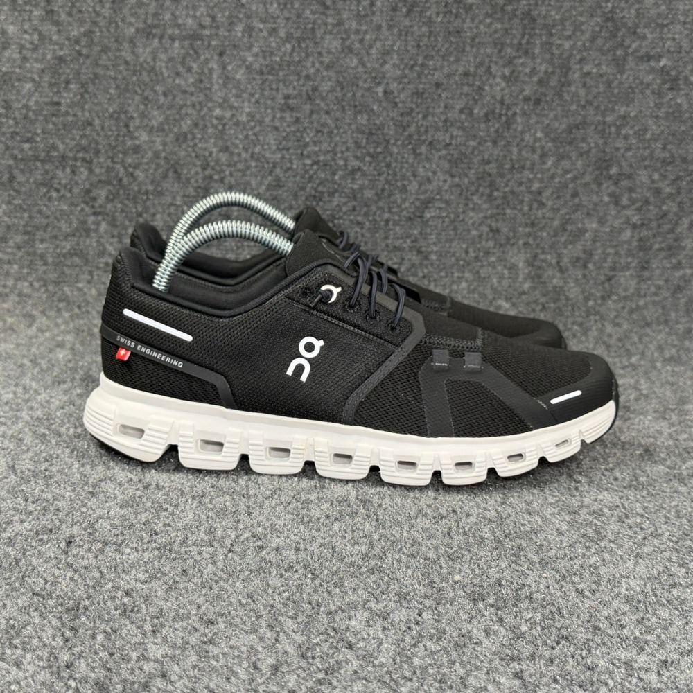 On Running Cloud‎ 6 Shoes Women's 9.5 Black White Athletic Run Training Sneakers